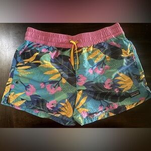 Patagonia Pink and Blue Patterned Shorts